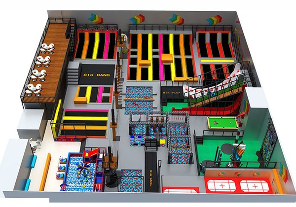 室内儿童亲子蹦床乐园