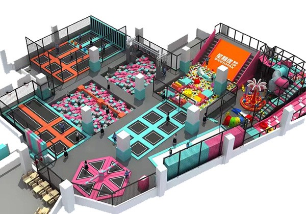 室内游乐场蹦床公园