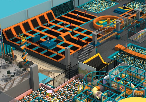 抖音网红儿童蹦床公园