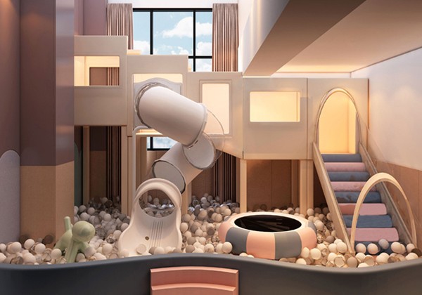 平室内淘气堡小滑梯